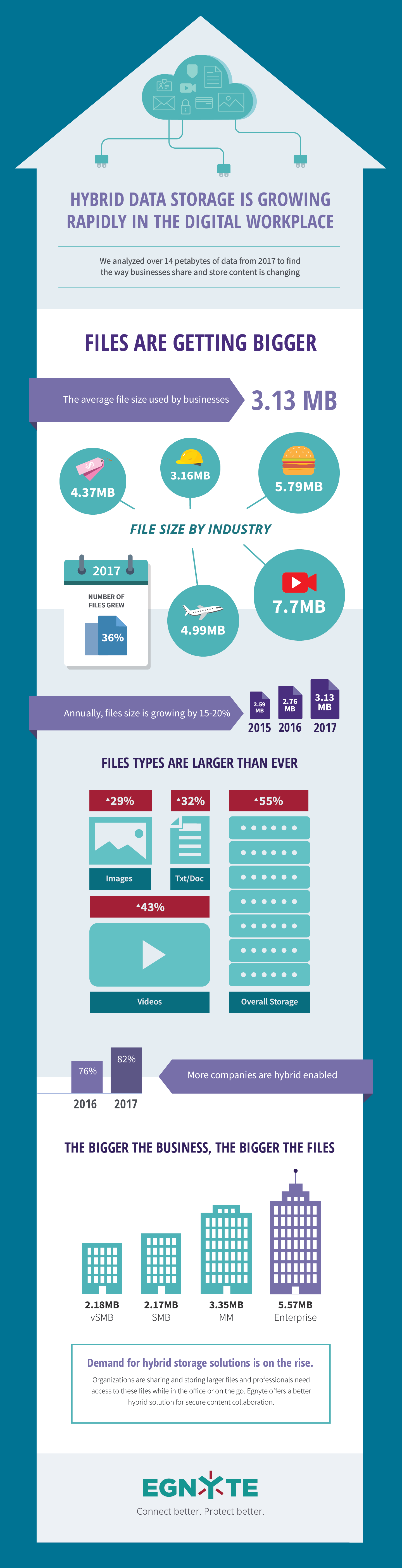 Hybrid Data Storage Infographic
