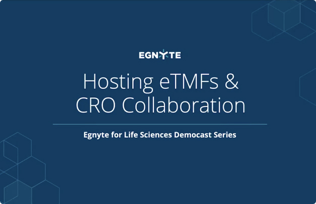 video on hosting electronic trial master files and CRO collaboration