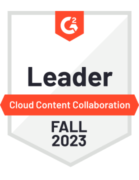 Cloud Content Collaboration Fall 2023 G2 Awards