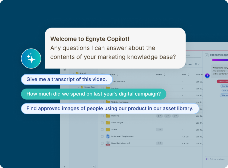 The Egnyte Copilot For Marketing and Creative Teams