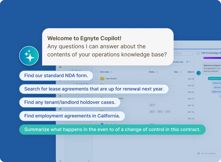 The Egnyte Copilot For Business and Legal Operations