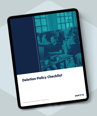 Deletion Policy Checklist