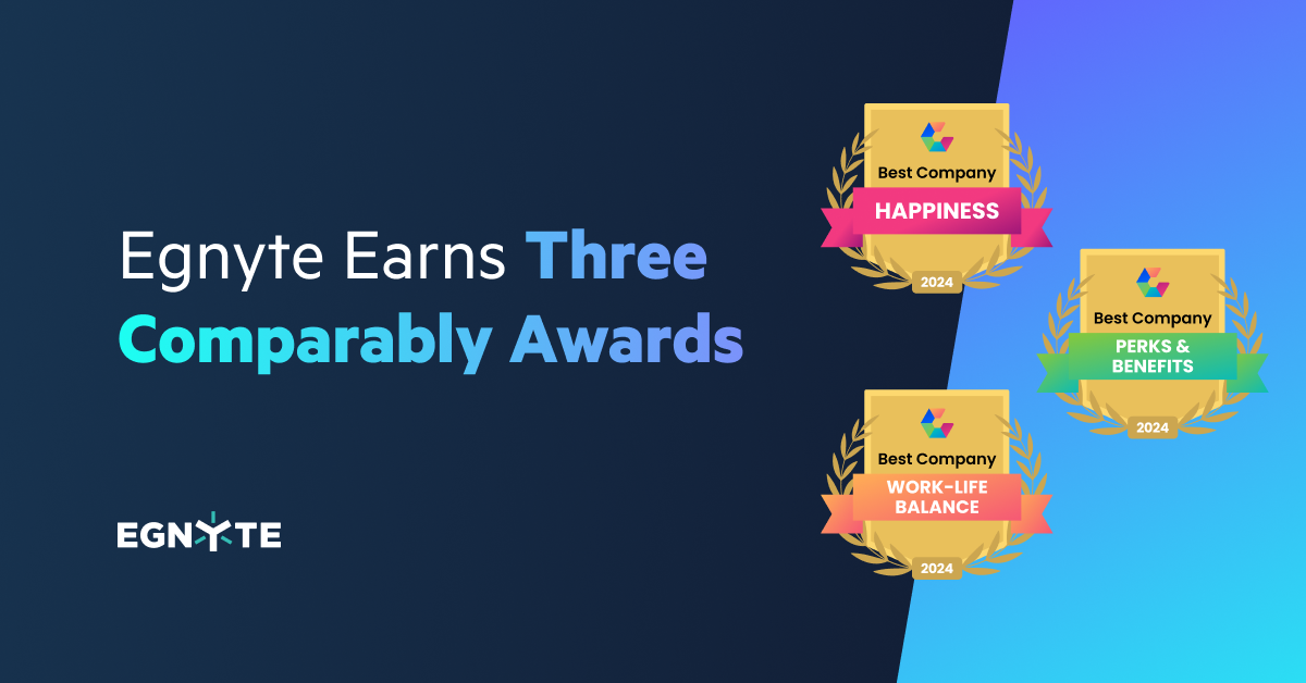 Egnyte Wins Three Comparably Awards