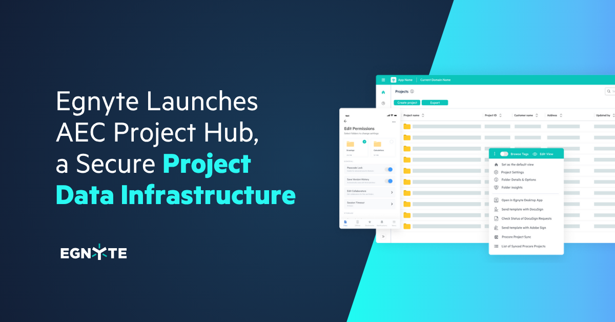 Project Data Lifecycle Automation for AEC | Egnyte