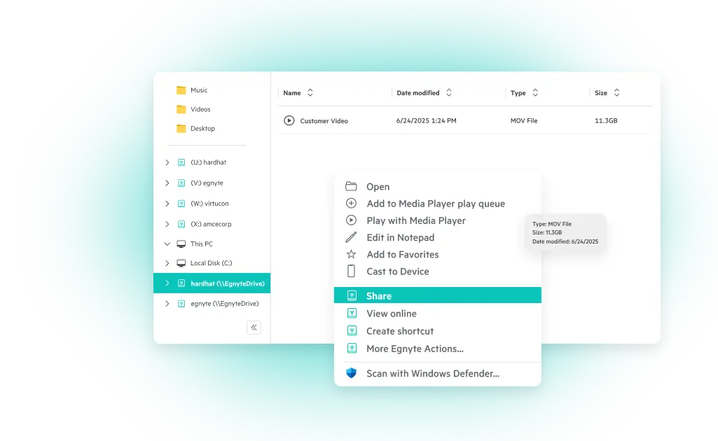 Large File Sharing NAM FSI