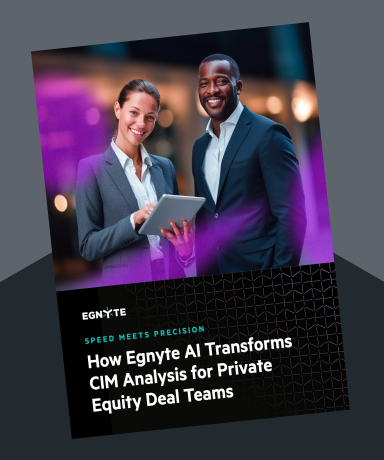 How Egnyte AI Transforms CIM Analysis for P.E. Deal Teams