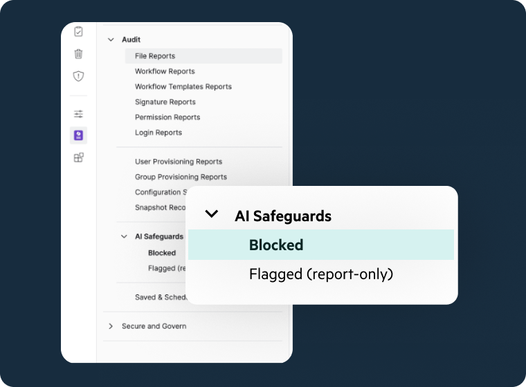 Egnyte AI safeguards status