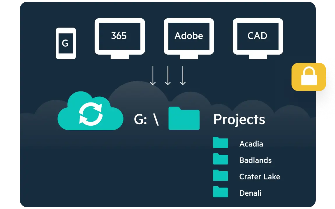 Egnyte hybrid cloud sync