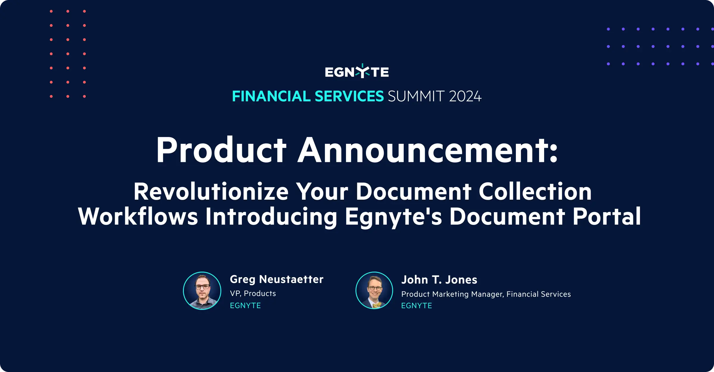 Egnyte document portal financial summit 2024