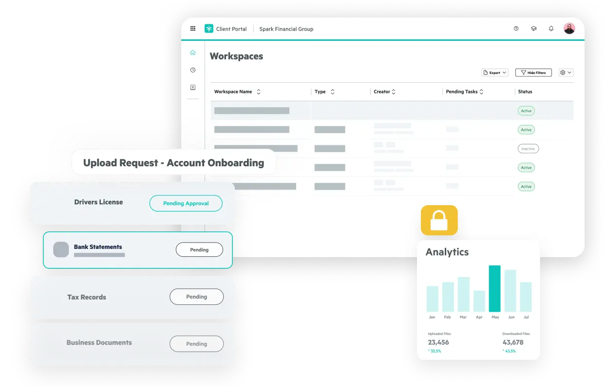 Egnyte document portal dashboard
