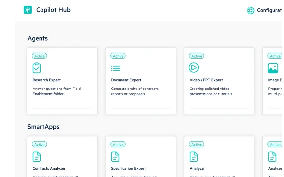 Egnyte Copilot Hub agents dashboard