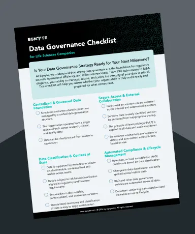 LS Data Governance Checklist-Resource-Center