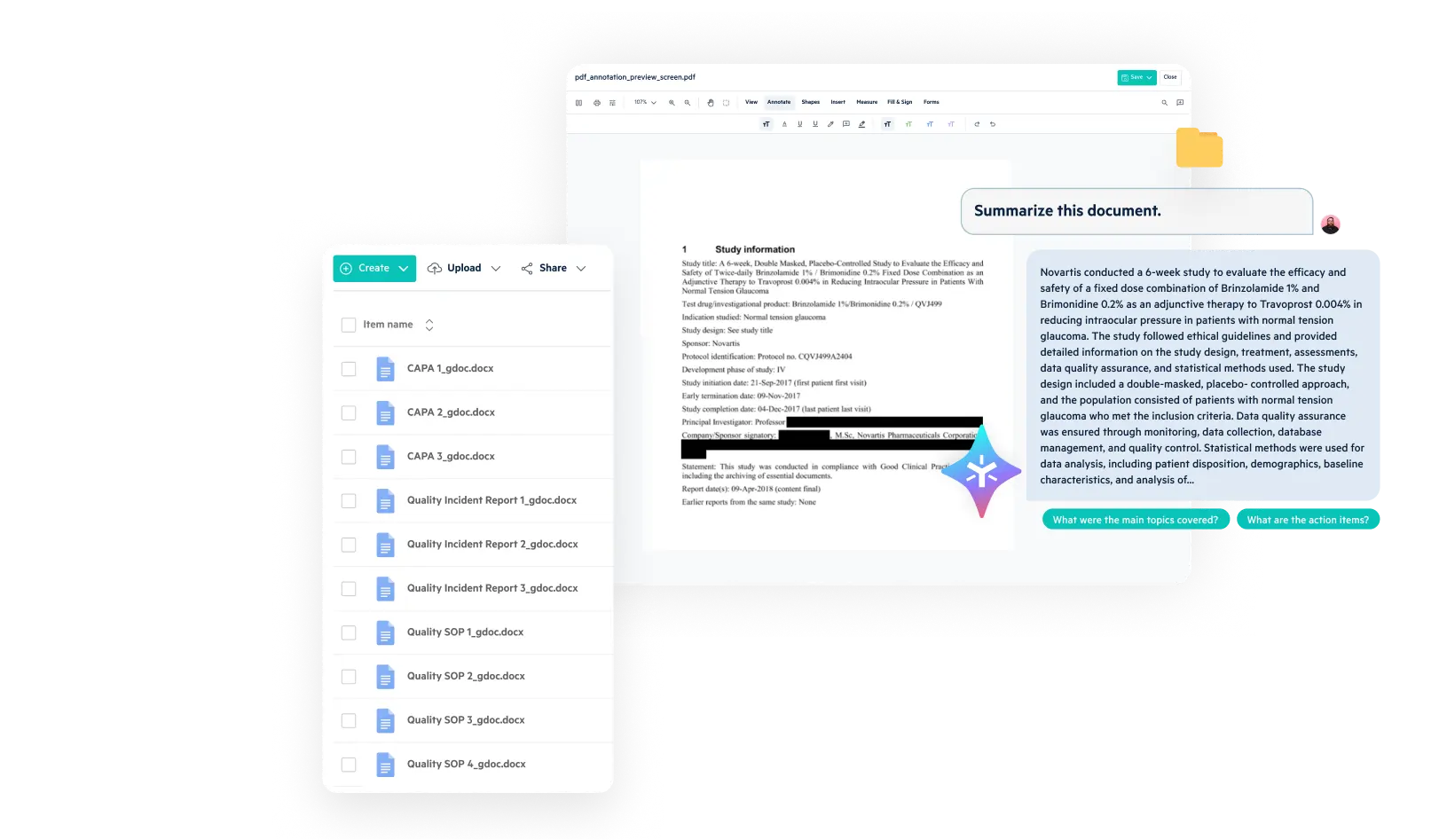  Egnyte AI clinical study document summarization