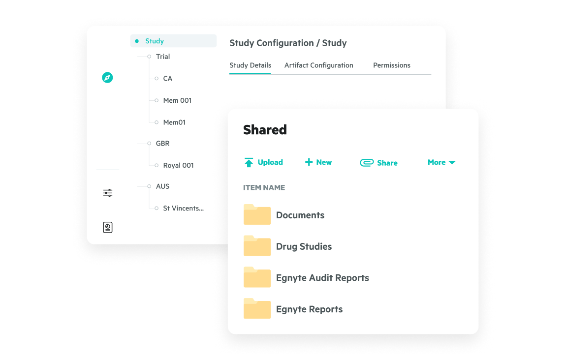Egnyte study config shared folder view