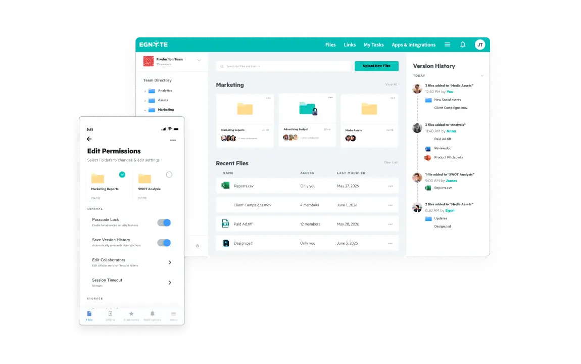 Egnyte desktop and mobile file manager