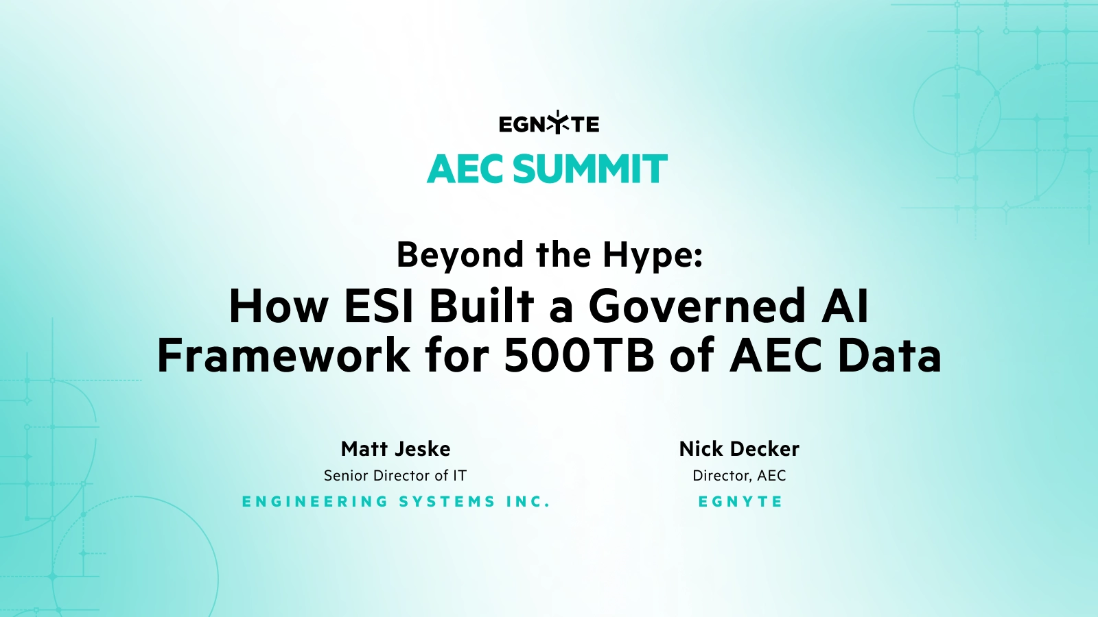 Beyond the Hype: How ESI Built a Governed AI Framework for 500TB of AEC Data