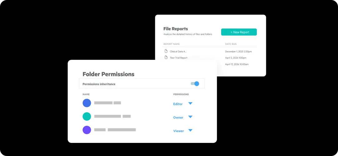 Egnyte folder permissions file reports panel