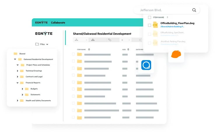Egnyte construction project file sharing