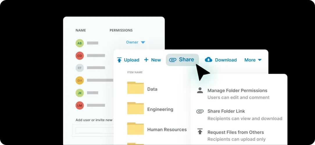 Egnyte folder permissions and sharing controls