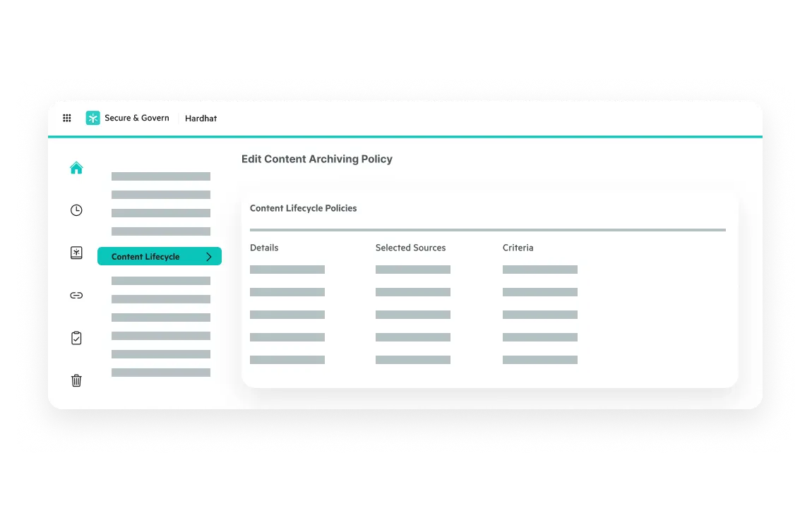Egnyte content archiving policy editor