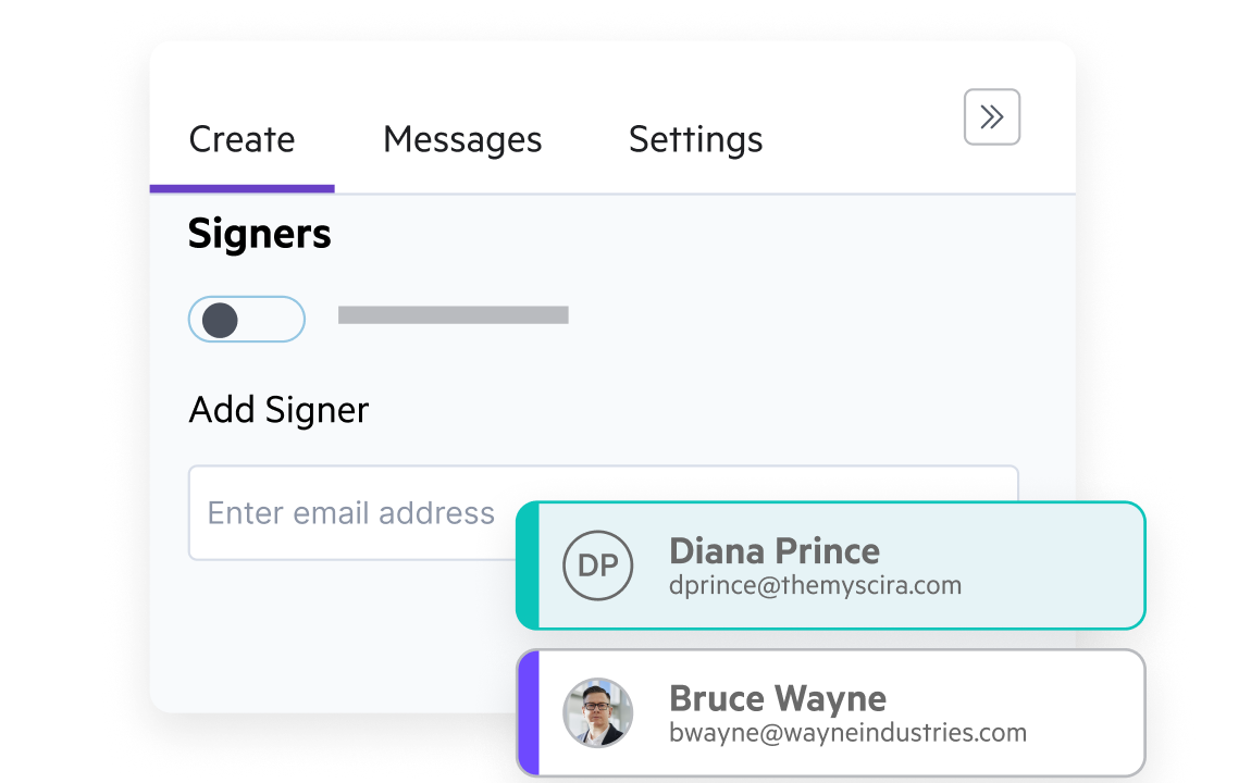 Egnyte eSignature add signer contact