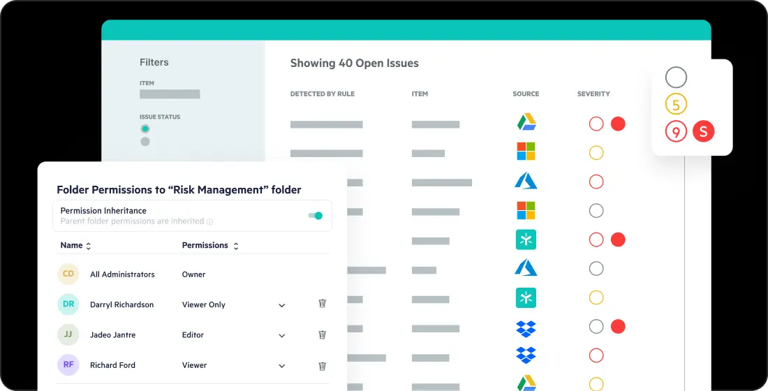 Egnyte risk management folder permissions