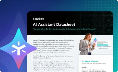 Egnyte AI Assistant Datasheet