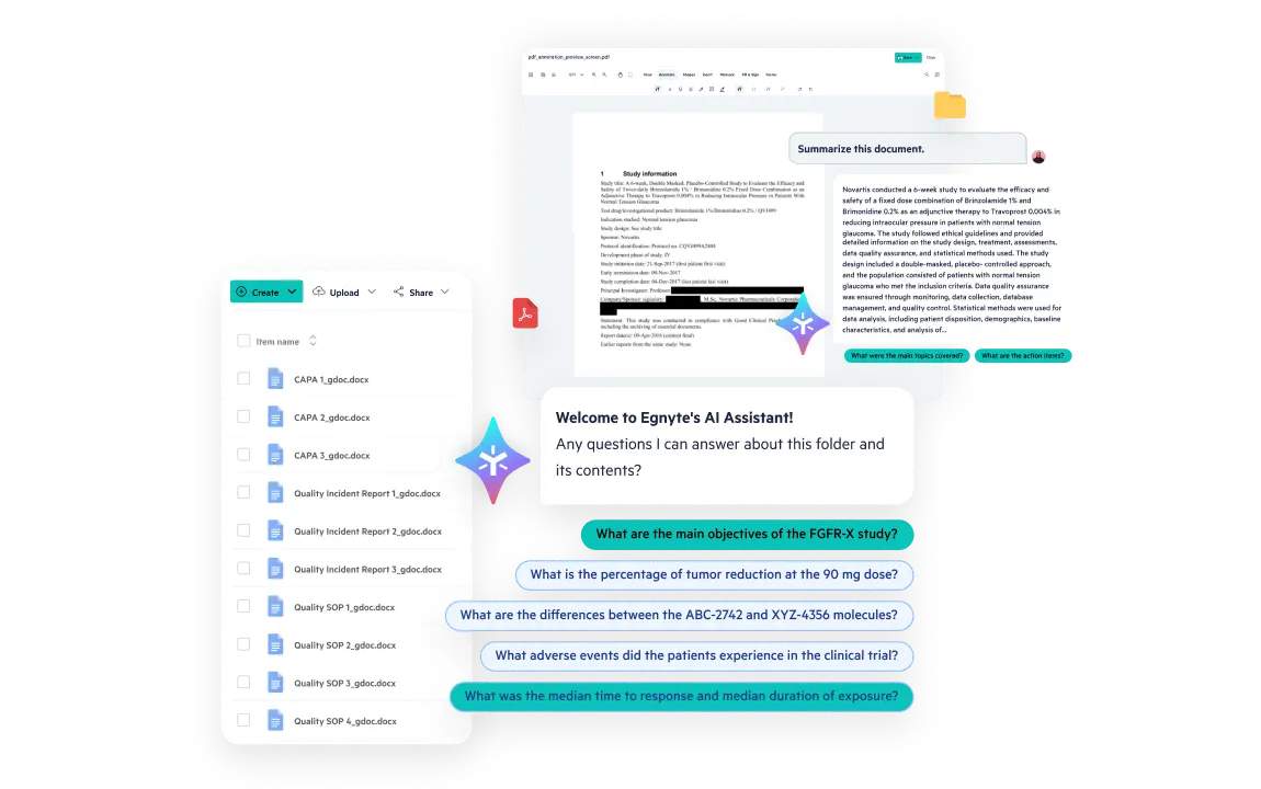 Egnyte AI assistant quality docs folder
