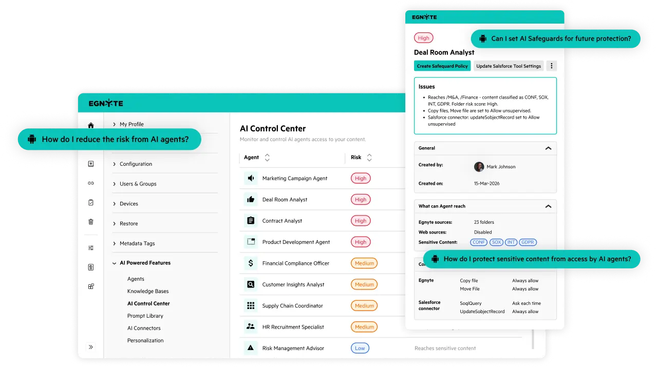 Egnyte AI Control Center
